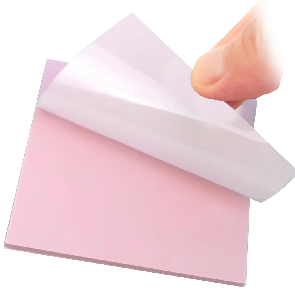 50 Sheets Creative Transparent PET Waterproof Sticky Notes Notepads - School Stationery & Office Supplies