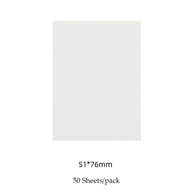 50 Sheets Creative Transparent PET Waterproof Sticky Notes Notepads - School Stationery & Office Supplies