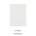 50 Sheets Creative Transparent PET Waterproof Sticky Notes Notepads - School Stationery & Office Supplies